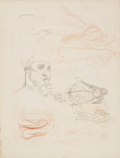 Personenskizzen von Albert Edelfelt