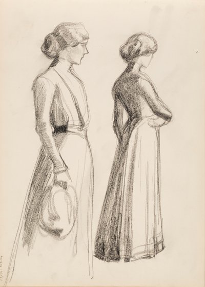 Zwei Frauenfiguren von Albert Edelfelt