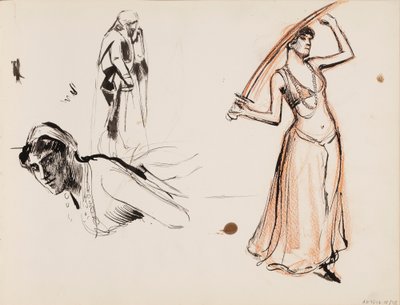 Drei Frauenfiguren von Albert Edelfelt