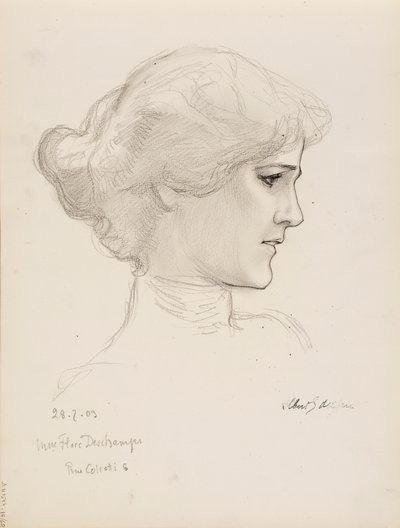 Mme Flore Deschamps von Albert Edelfelt