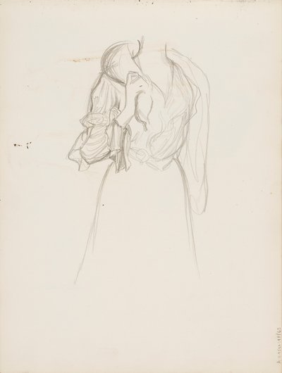 Frauenfigur (Mme Flore Deschamps?) von Albert Edelfelt