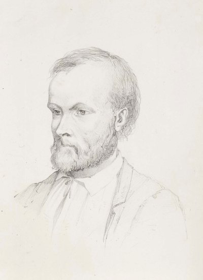 Porträt von Aleksis Kivi von Albert Edelfelt