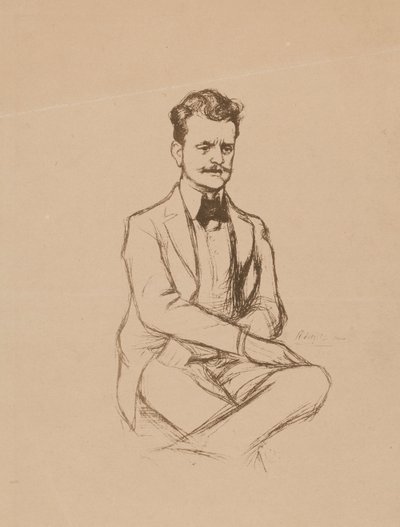 Porträt von Jean Sibelius von Albert Edelfelt