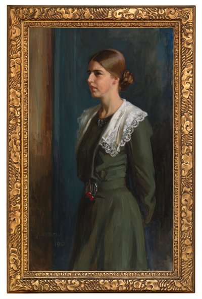 Porträt von Frau Michaela Pooley (geb. Krohn) von Albert Edelfelt