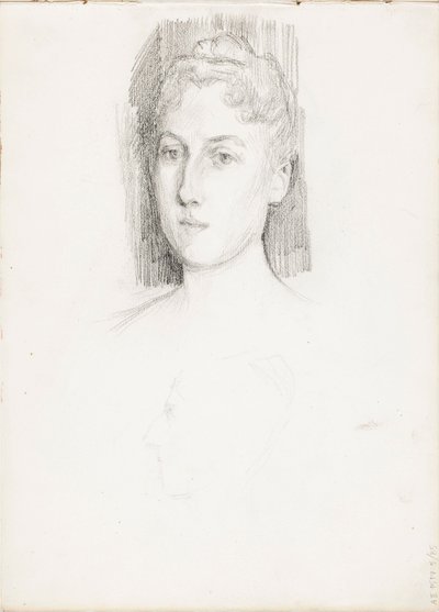 Porträt einer Frau von Albert Edelfelt