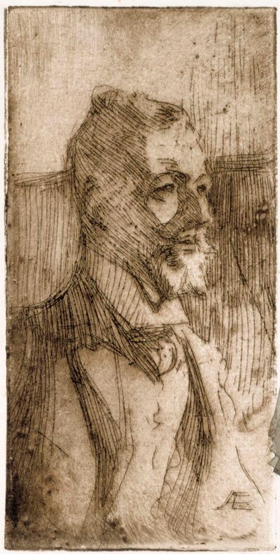Porträt des Künstlers A. W. Finch von Albert Edelfelt