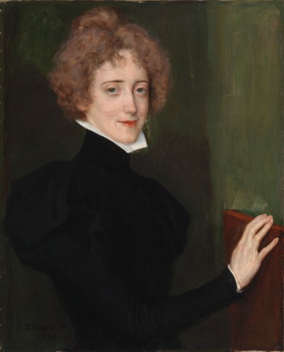 Porträt der Autorin Elsa Lindberg von Albert Edelfelt