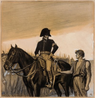 Diese Faust ist mein Schutz (Originalillustration für die Geschichten von Fähnrich Stål) von Albert Edelfelt