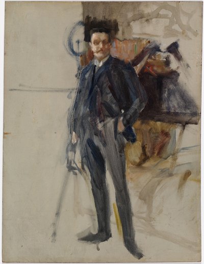 Unvollendetes Selbstporträt von Albert Edelfelt