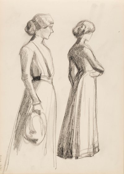 Zwei Frauenfiguren von Albert Edelfelt