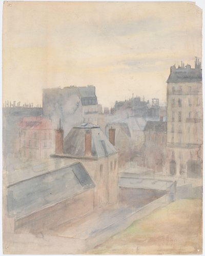 Blick aus dem Haus des Künstlers in Paris von Albert Edelfelt