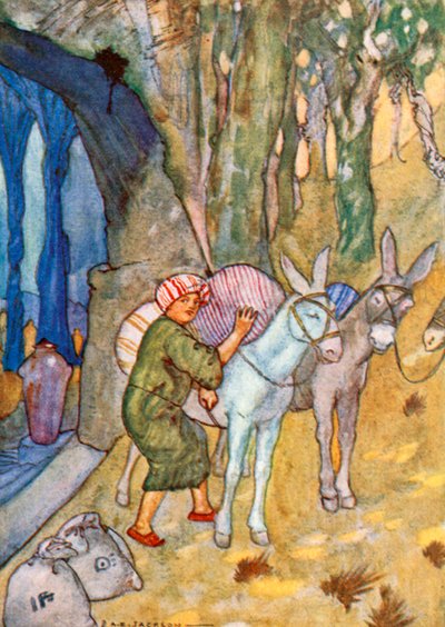 Ali Baba belud seine Esel von Albert Edward Jackson