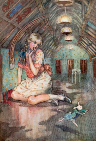 Illustration für Alice im Wunderland von Albert Edward Jackson