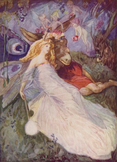 Shakespeare: Zettel und die Feenkönigin, Ein Sommernachtstraum, Akt IV, Szene I von Albert Edward Jackson
