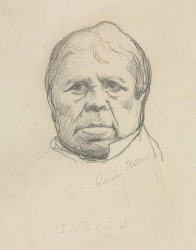 Porträt von Ingres von Albert Ernest Carrier Belleuse