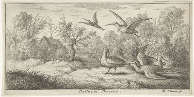 Landschaft mit Waldschnepfen von Albert Flamen