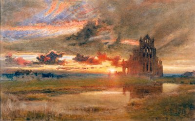 Whitby - Die Abtei von St. Hilda von Albert Goodwin