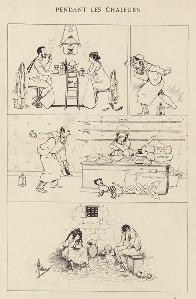 Pendant les Chaleurs von Albert Guillaume