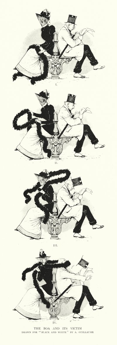 Die Boa und ihr Opfer (Gravur) von Albert Guillaume