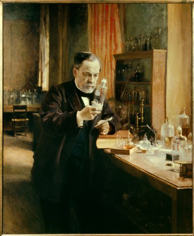 Porträt von Louis Pasteur in seinem Labor von Albert Gustaf Aristides Edelfelt