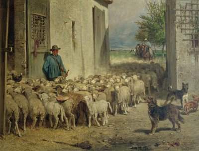 Rückkehr zum Schafstall, 1860 von Albert Heinrich Brendel