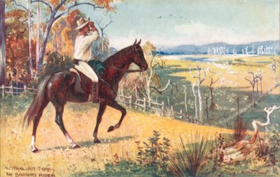 Australische Typen: Grenzreiter von Albert Henry Fullwood