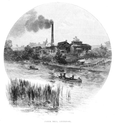 Papiermühle, Liverpool, New South Wales, Australien, 1886 von Albert Henry Fullwood