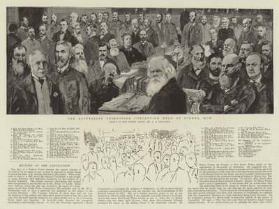 Die Australische Föderationskonvention in Sydney, NSW von Albert Henry Fullwood