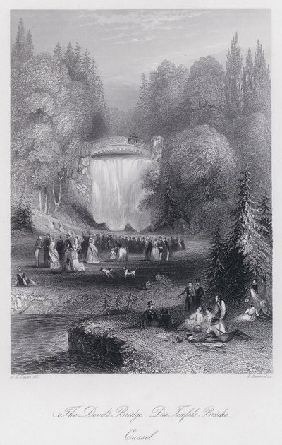 Die Teufelsbrücke, Kassel von Albert Henry Payne