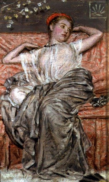 Studie einer drapierten Figur von Albert Joseph Moore