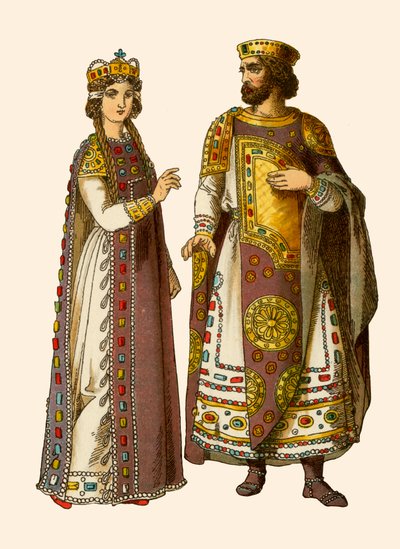 Byzantinischer Kaiser und Kaiserin von Albert Kretschmer