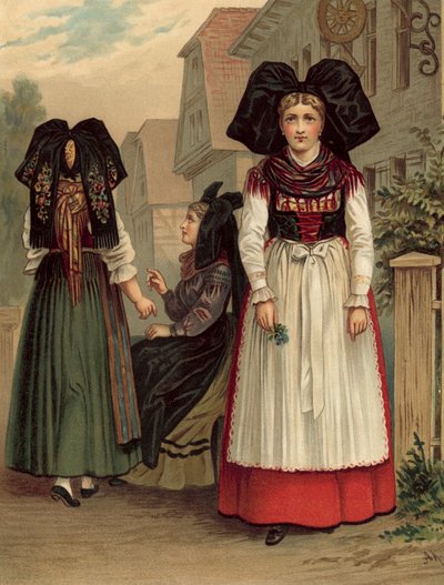 Deutsche Tracht, Elsass Geispolsheim von Albert Kretschmer
