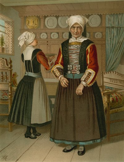 Deutsche Tracht, Schleswig, Ostenfeld von Albert Kretschmer