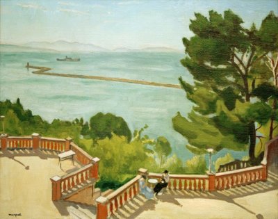 Ecke der Terrasse in l’Estaque von Albert Marquet