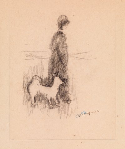 Figur mit einem Hund von Albert Marquet