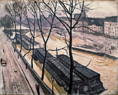 Paris im Winter. Quai Bourbon, 1907 von Albert Marquet