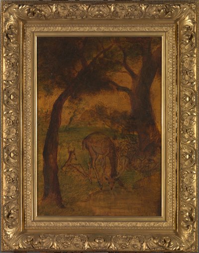 Ein Hirsch trinkt, ca. 1870er Jahre von Albert Pinkham Ryder