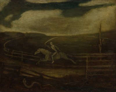 Die Rennbahn Tod auf einem fahlen Pferd, ca. 1896-1908 von Albert Pinkham Ryder