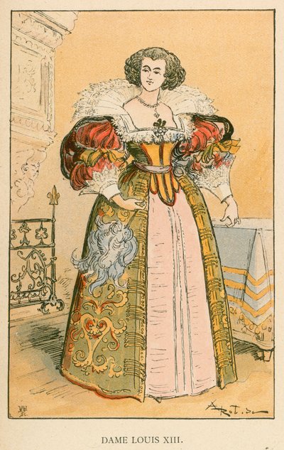 Dame Louis XIII von Albert Robida