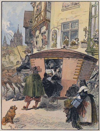 Illustration für Le Capitaine Bellormeau von und illustriert von A. Robida von Albert Robida