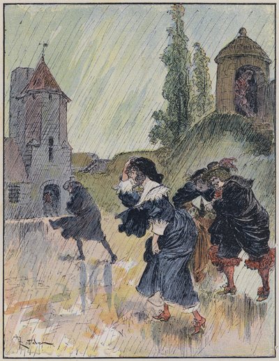 Illustration für Le Capitaine Bellormeau von und illustriert von A. Robida von Albert Robida