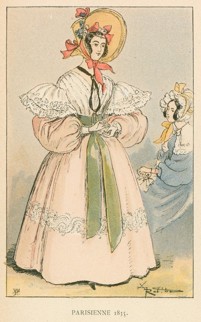 Pariserin, 1835 von Albert Robida