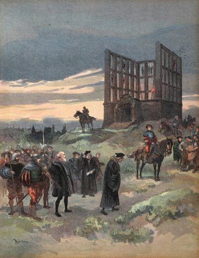 Der Superintendent Semblancay zum Tode verurteilt, Illustration aus 