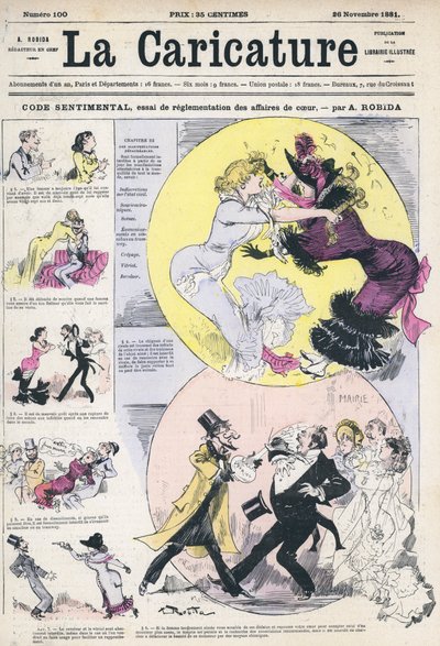 Sentimentaler Kodex zur Regelung von Herzensangelegenheiten von after Albert Robida