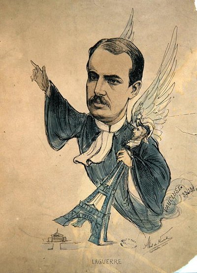Karikatur von Georges Laguerre, ca. 1900 (Farblithografie) von Albert de Korsak