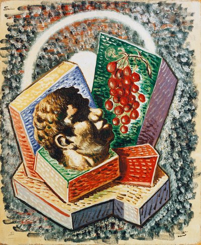 Kopf mit Trauben von Alberto  Savinio