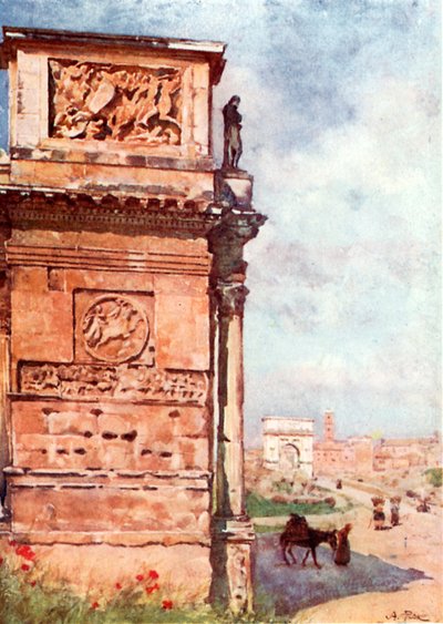 Titusbogen vom Konstantinsbogen von Alberto Pisa