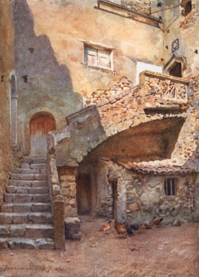 Cortile Palazzo Corvaia, Taormina von Alberto Pisa