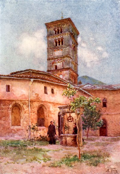 Garten des Klosters Santa Scholastica, Subiaco von Alberto Pisa