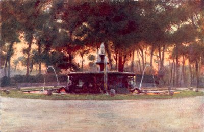 Seepferdchenbrunnen in der Villa Borghese von Alberto Pisa